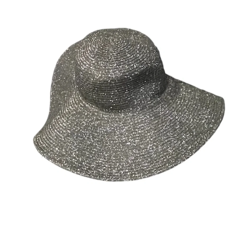 AV Black Sparkle Sun Hat - Picture 2 of 6